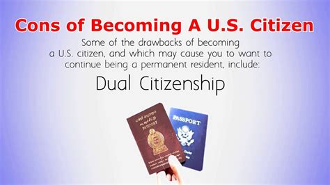 The pros and cons of permanent residency versus citizenship.